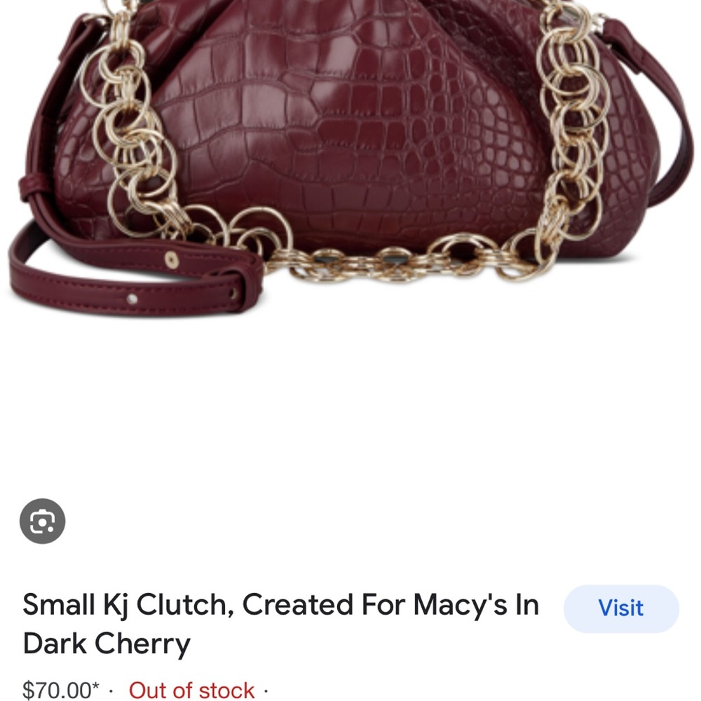 INC Dark Cherry Purse